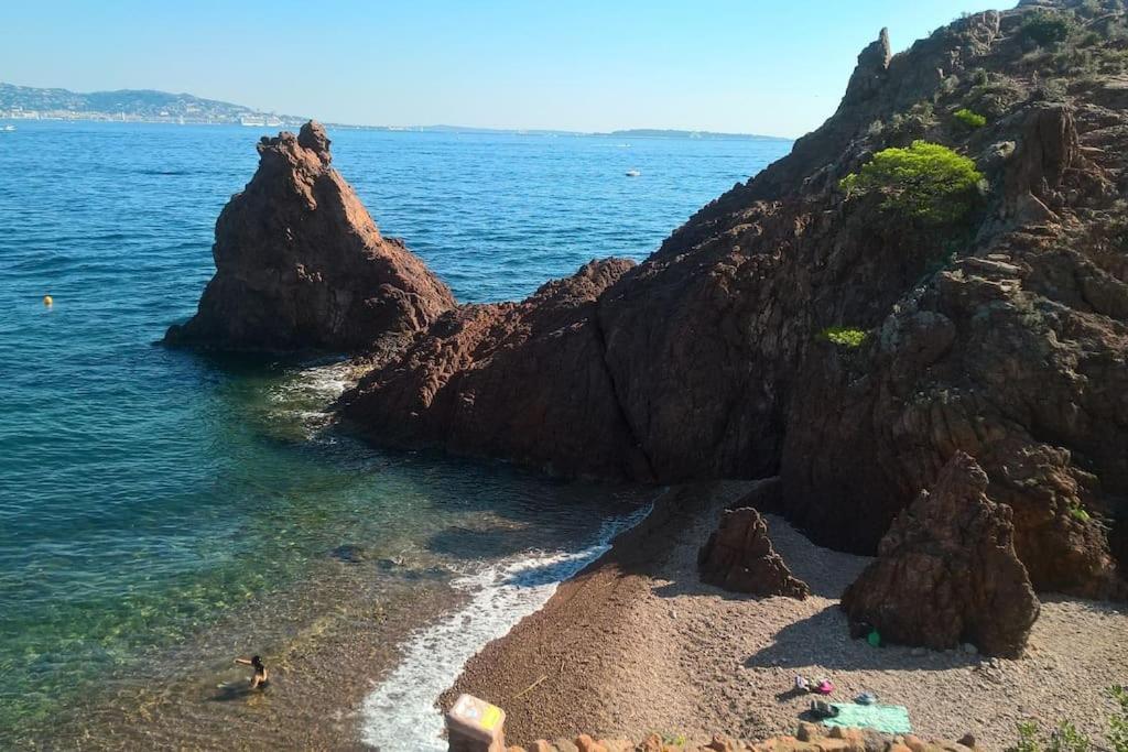 Théoule-sur-Mer 2 Pieces Climatise A 200M Des Plages מראה חיצוני תמונה
